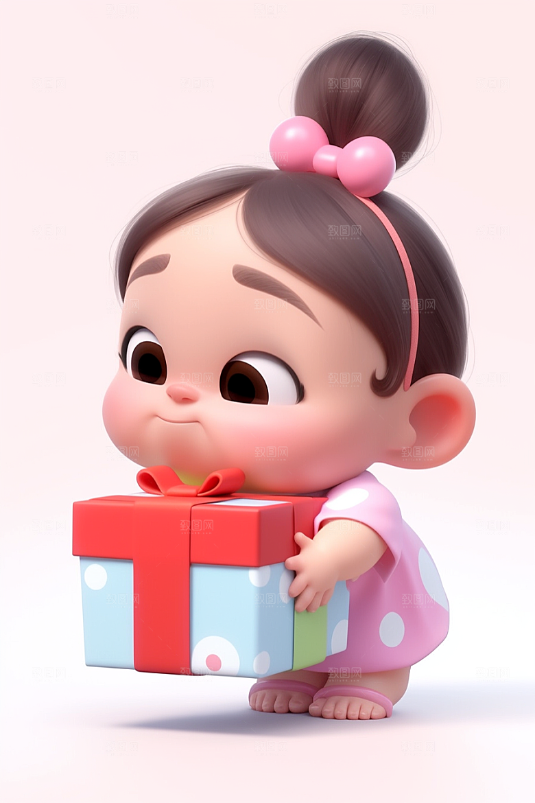 快乐儿童3D人物模型