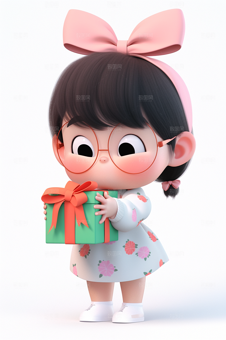 快乐儿童形象3D模型