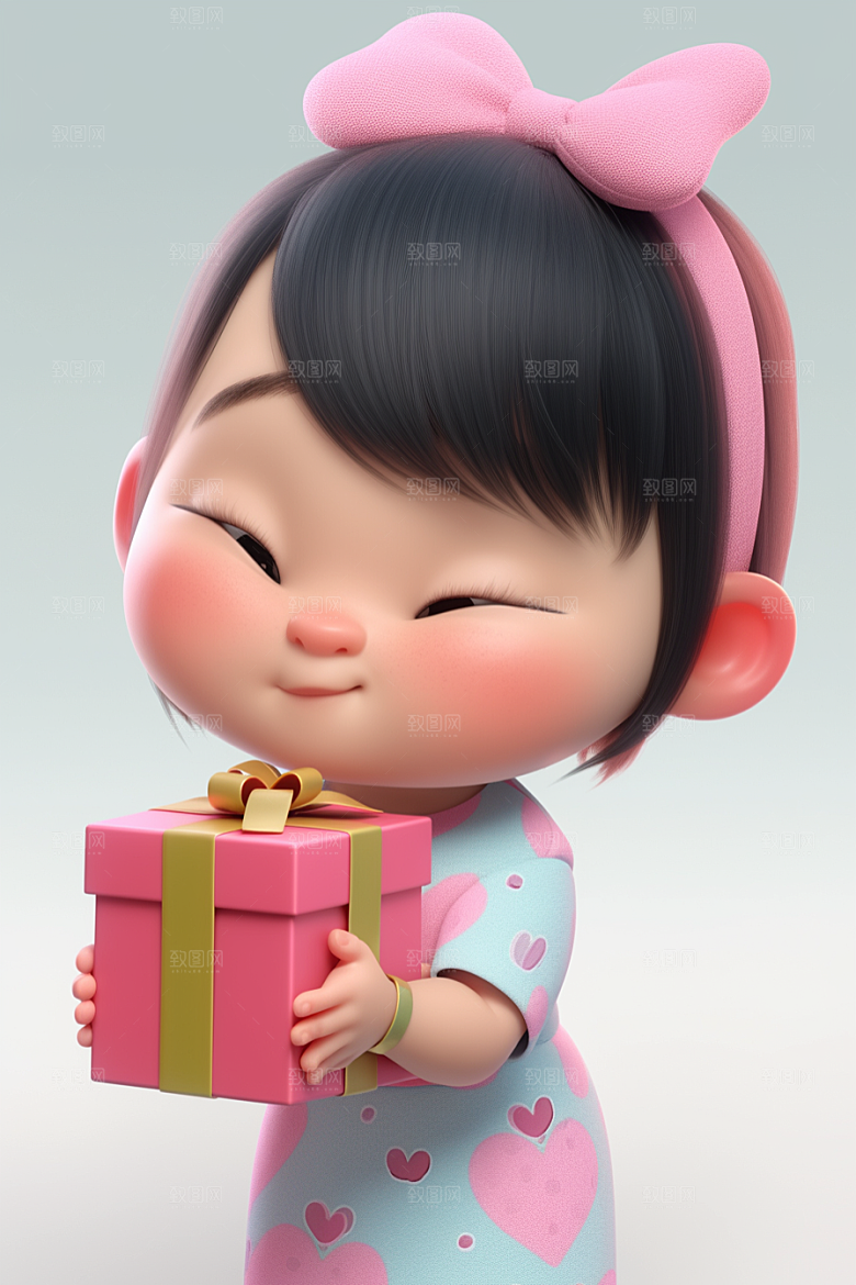 快乐儿童孩童童真模型