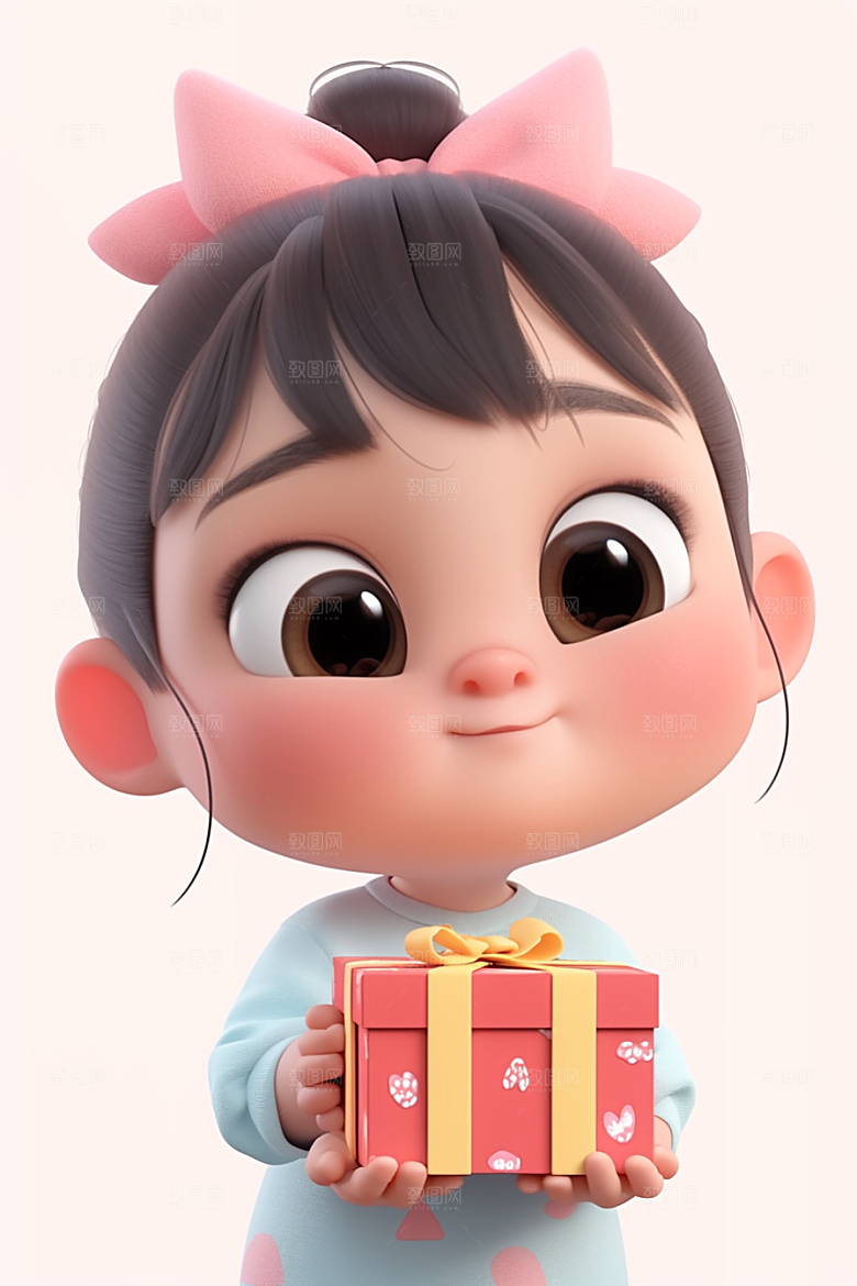 快乐儿童童真形象模型