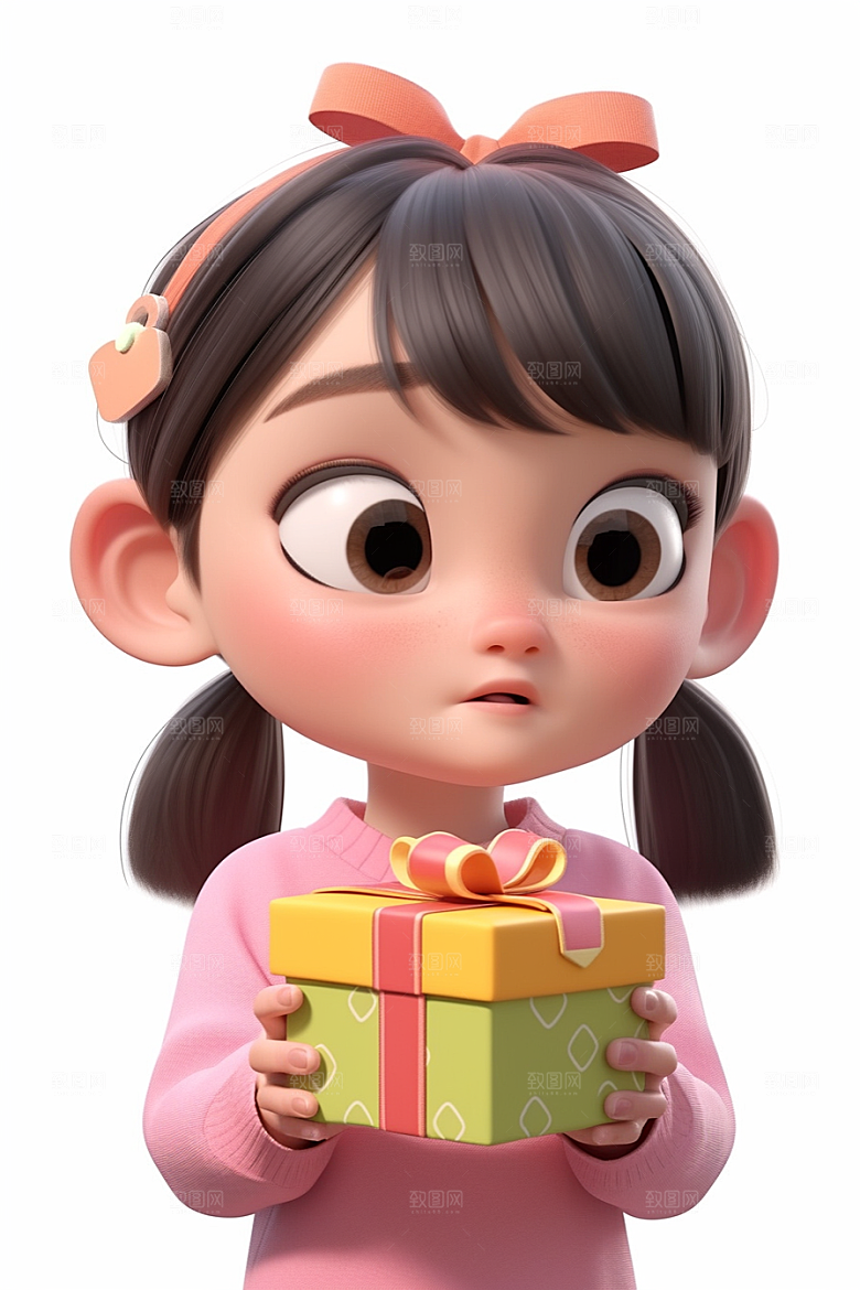 快乐儿童形象3D模型