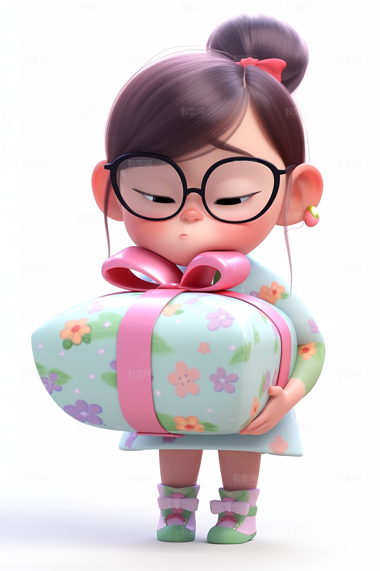快乐儿童3D卡通模型