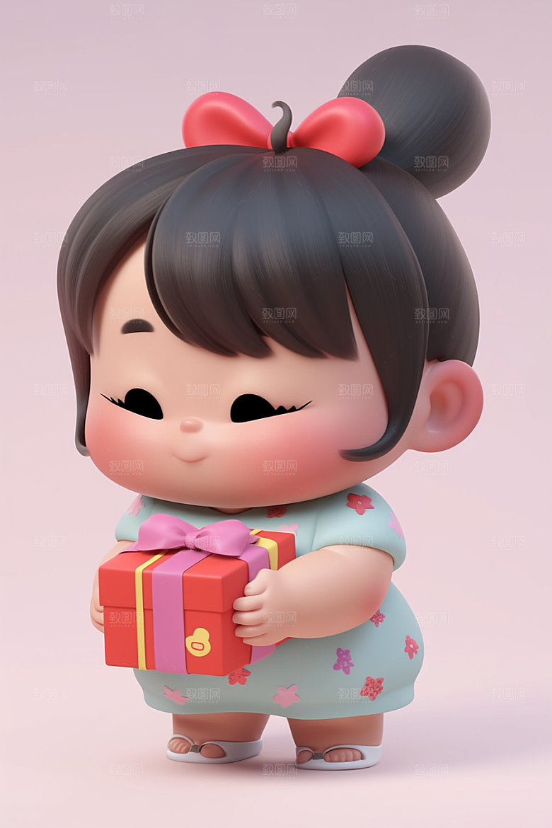 快乐儿童立体可爱模型