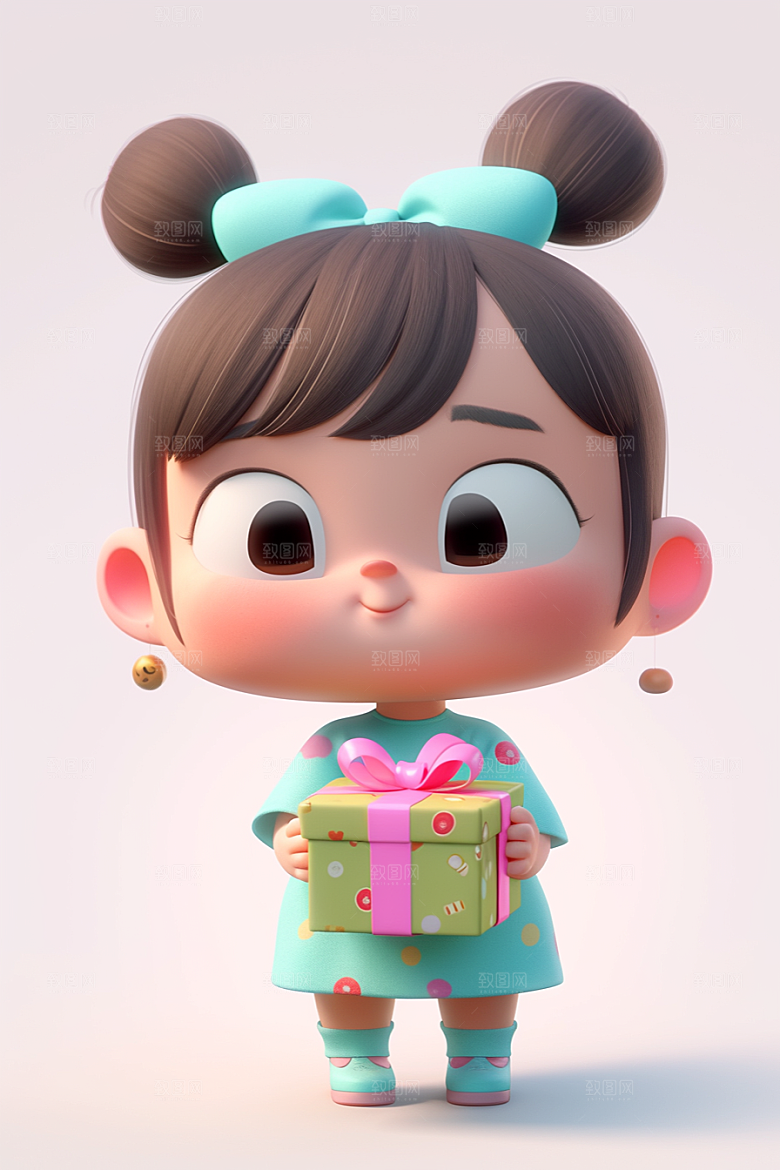 快乐儿童3D人物模型