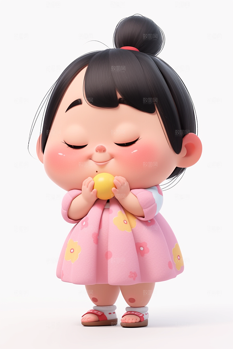 快乐儿童立体可爱模型