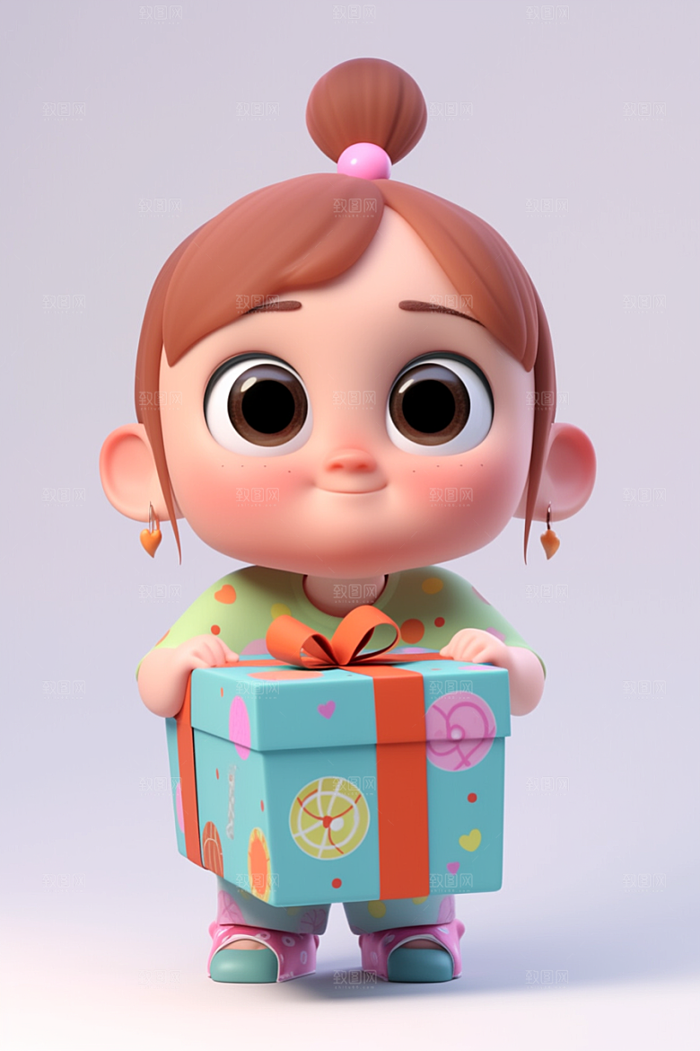 快乐儿童形象3D模型
