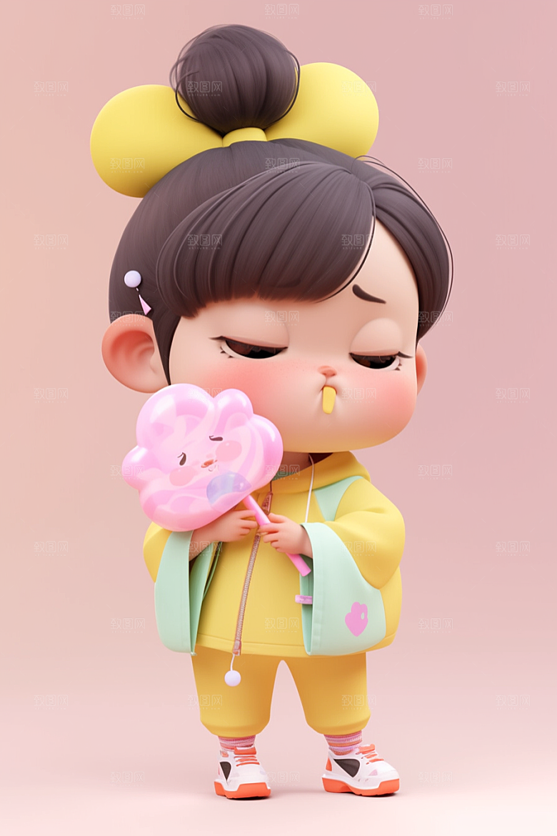 快乐儿童卡通六一儿童节模型