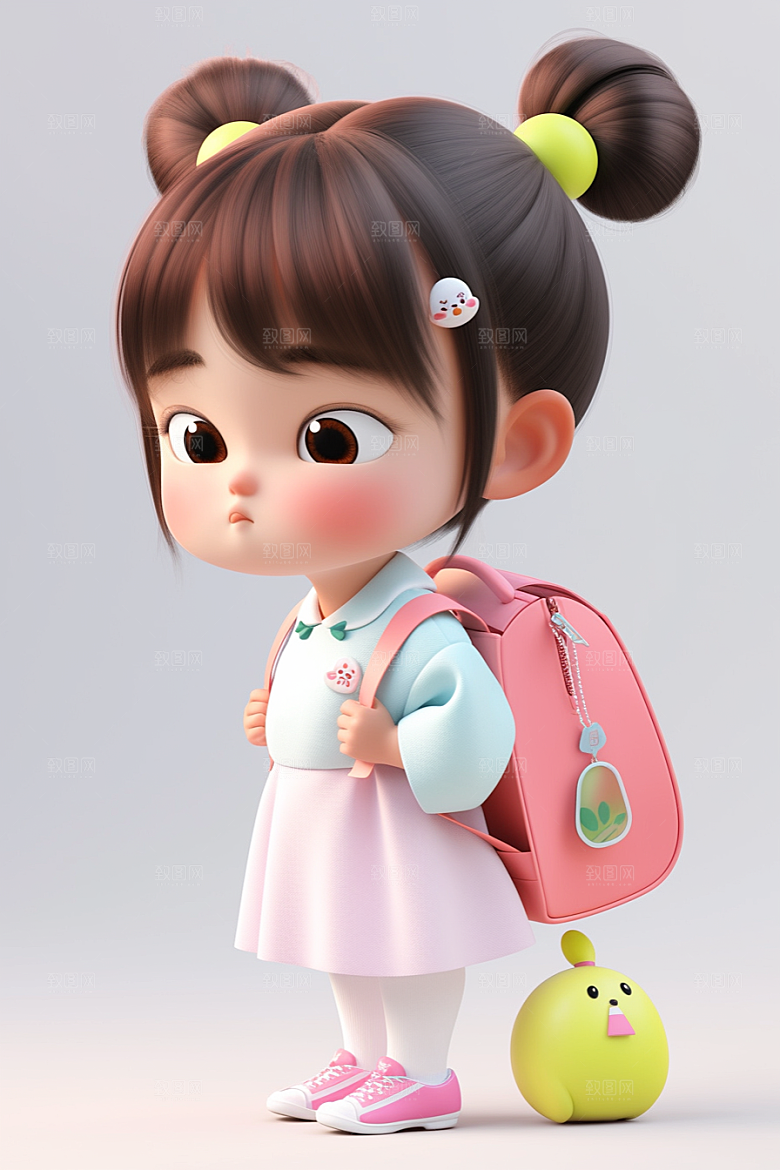 快乐儿童人物孩童模型