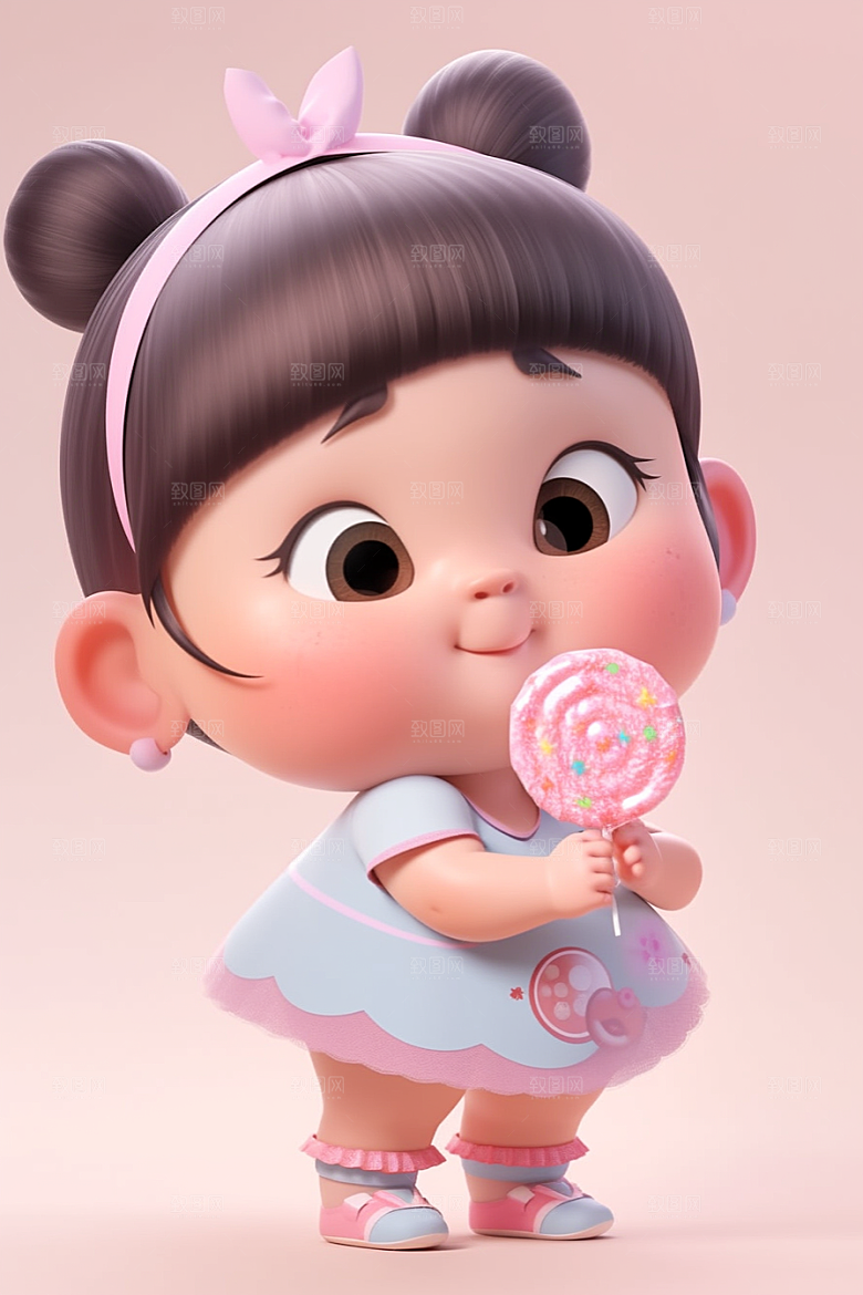 快乐儿童卡通六一儿童节模型