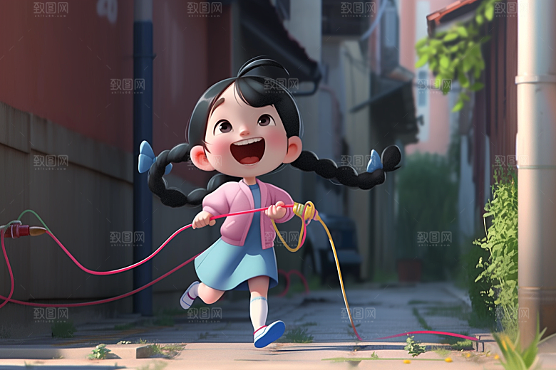 快乐儿童孩童IP模型