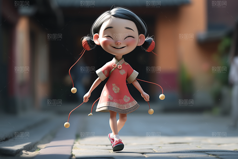快乐儿童六一儿童节童趣模型
