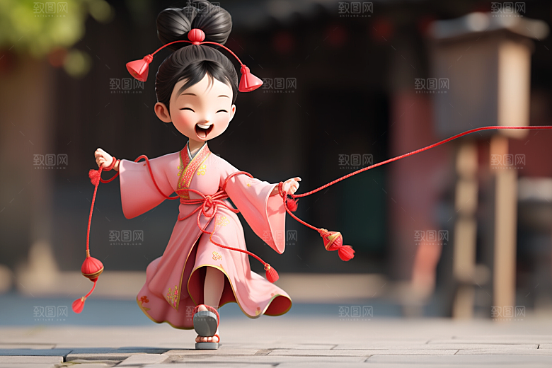 快乐儿童立体可爱模型