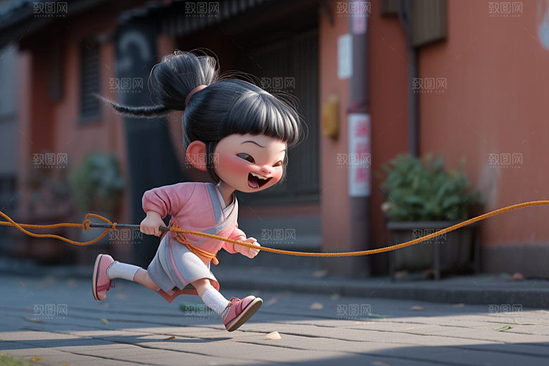 快乐儿童形象IP模型