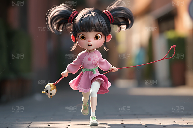快乐儿童立体3D模型