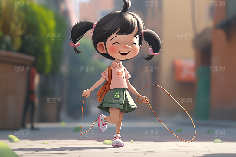 快乐儿童孩童卡通模型