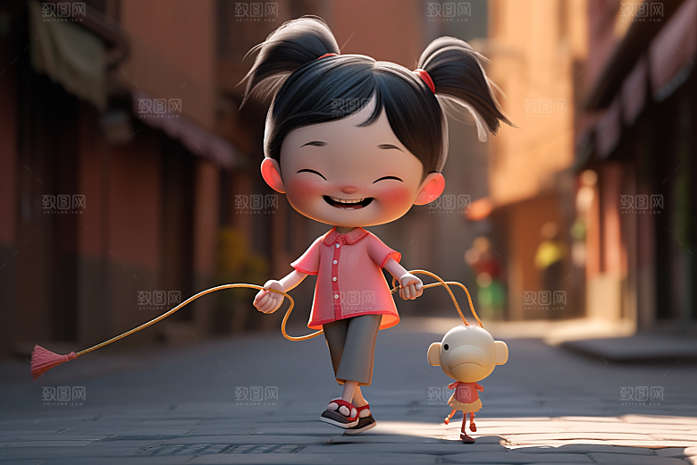 快乐儿童立体六一儿童节模型