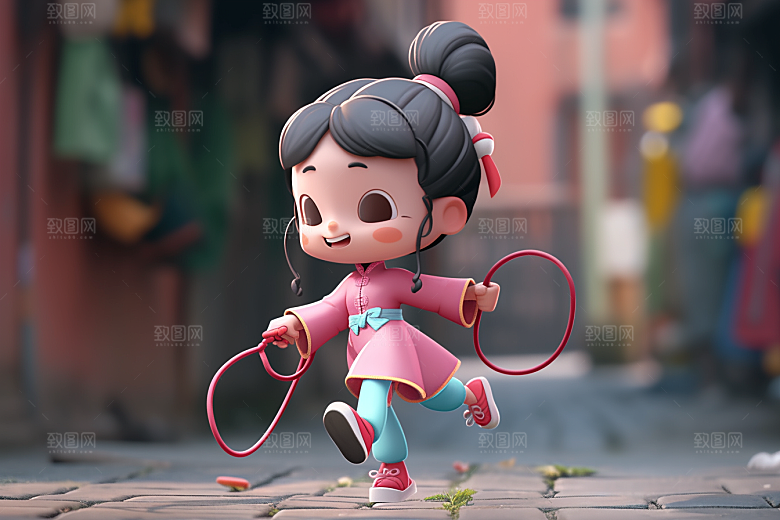 快乐儿童人物童趣模型