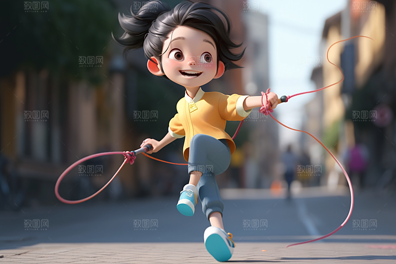 快乐儿童童真人物模型