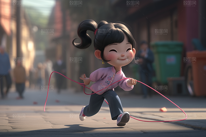 快乐儿童人物可爱模型