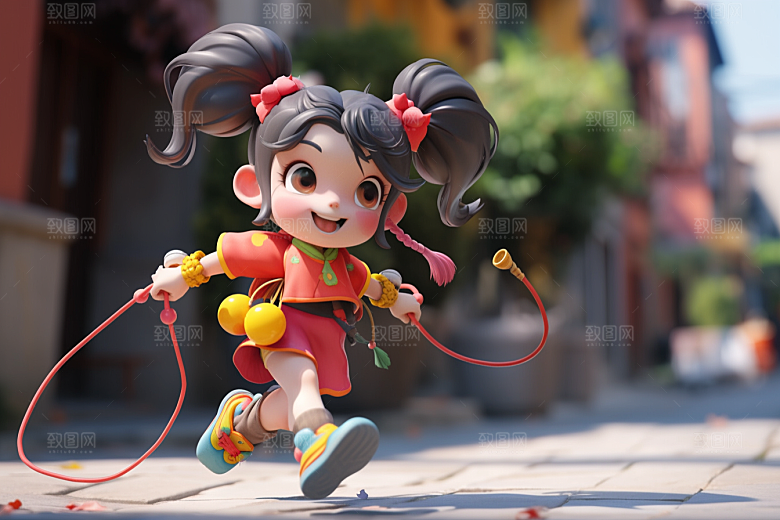 快乐儿童六一儿童节童真模型