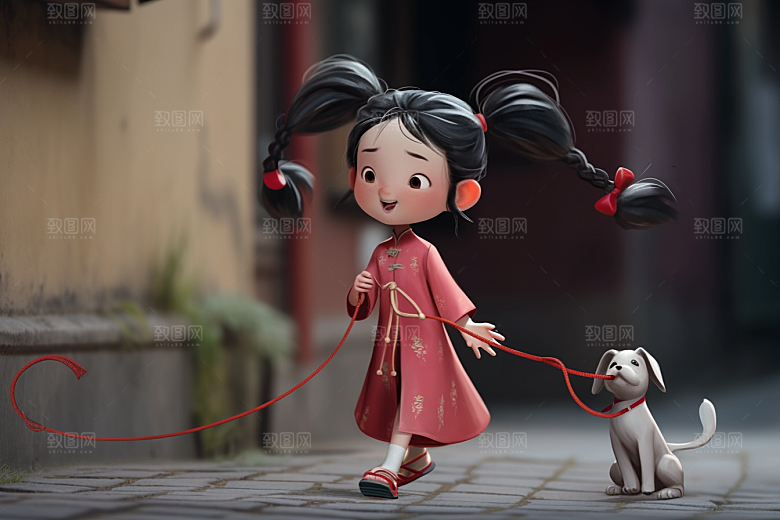 快乐儿童立体IP模型