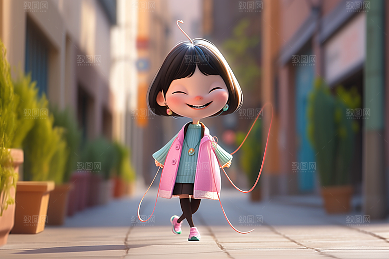 快乐儿童3D可爱模型
