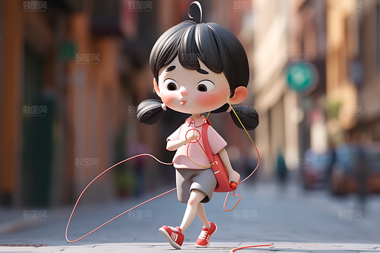 快乐儿童人物IP模型