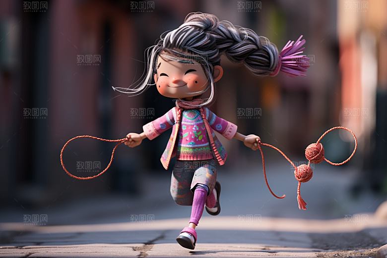 快乐儿童六一儿童节童趣模型