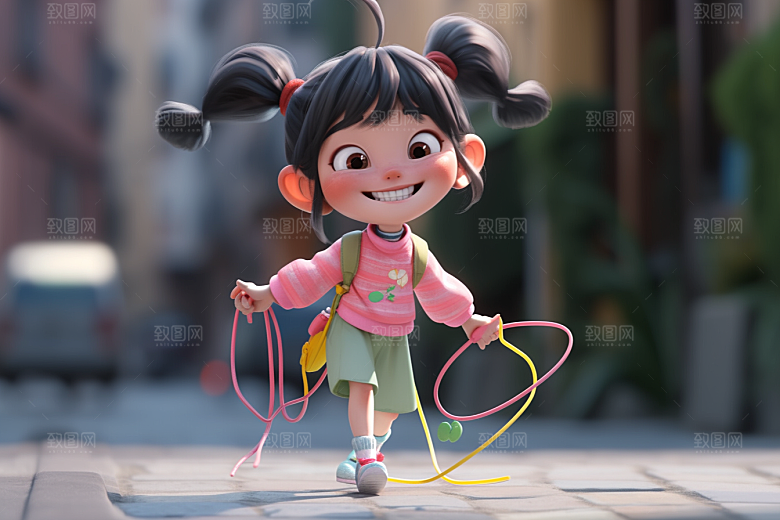 快乐儿童童真可爱模型