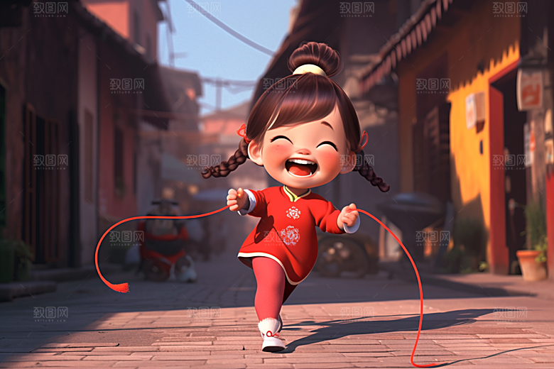快乐儿童IP可爱模型