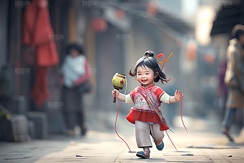 快乐儿童童真3D模型
