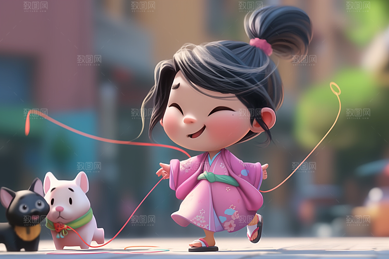 快乐儿童3D立体模型