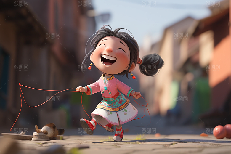 快乐儿童卡通IP模型