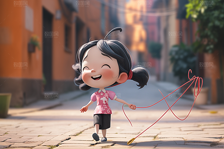 快乐儿童人物立体模型