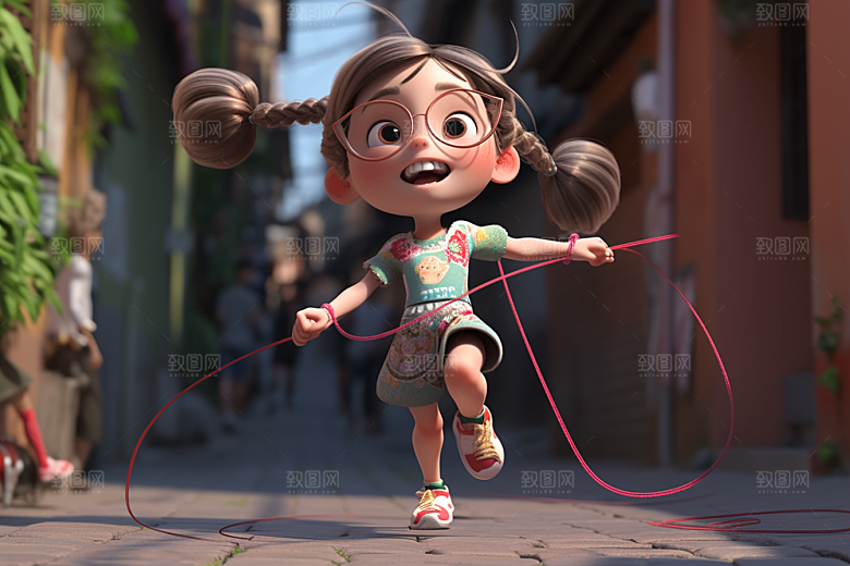 快乐儿童形象立体模型