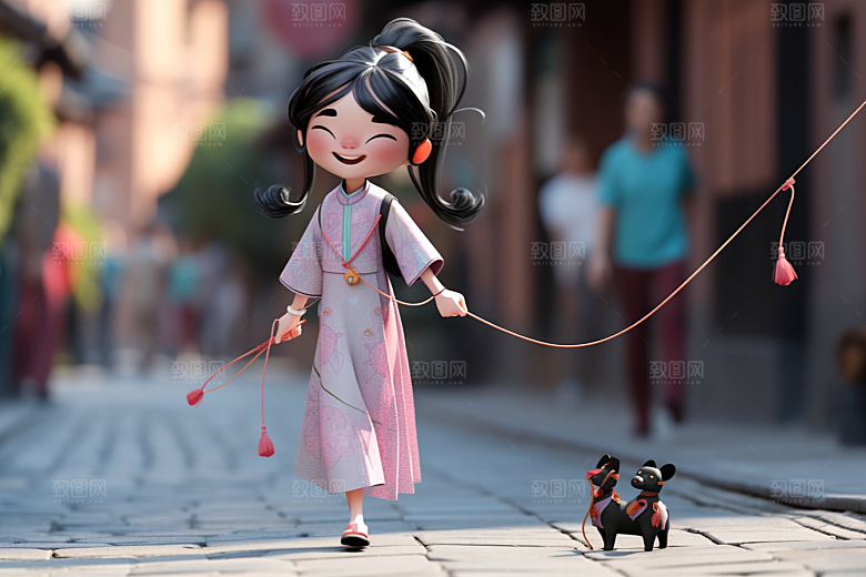 快乐儿童人物立体模型