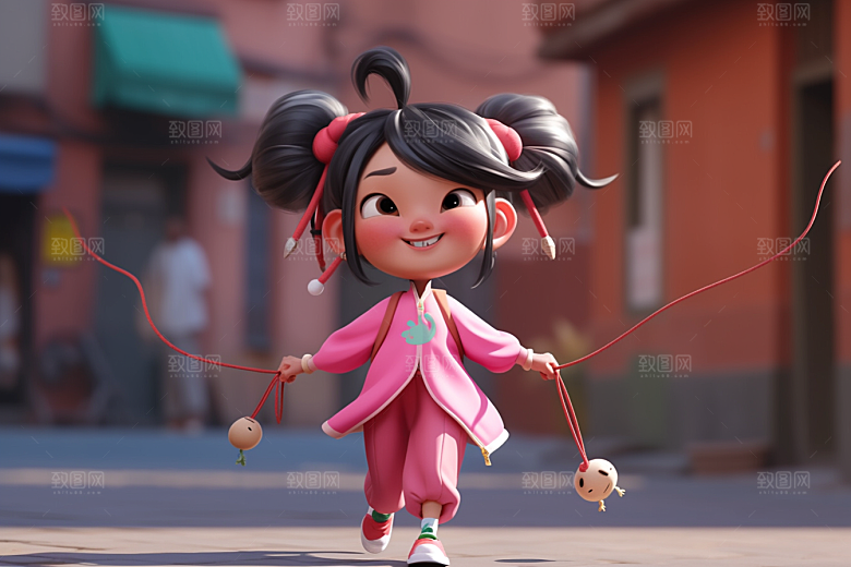 快乐儿童童真可爱模型