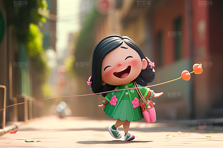快乐儿童童趣六一儿童节模型