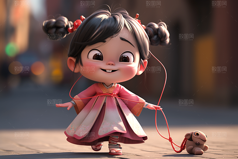 快乐儿童孩童立体模型