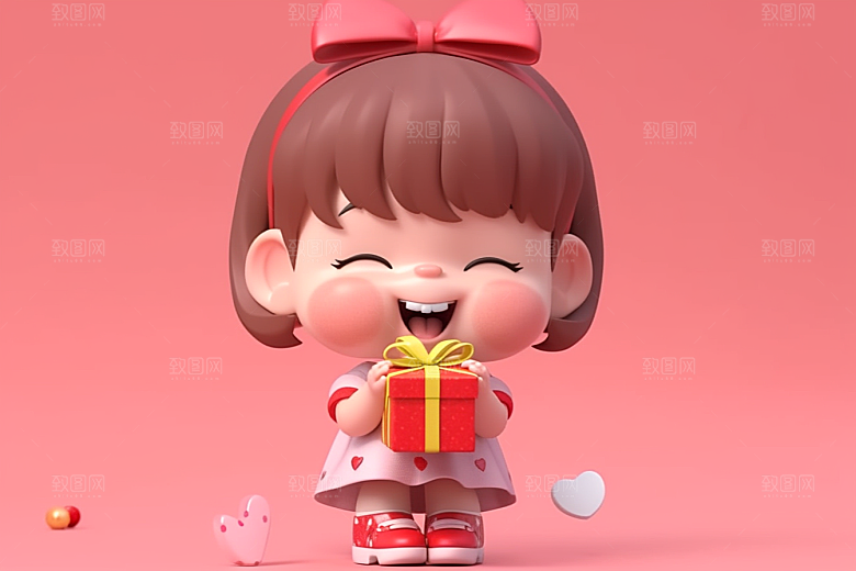 快乐儿童人物立体模型