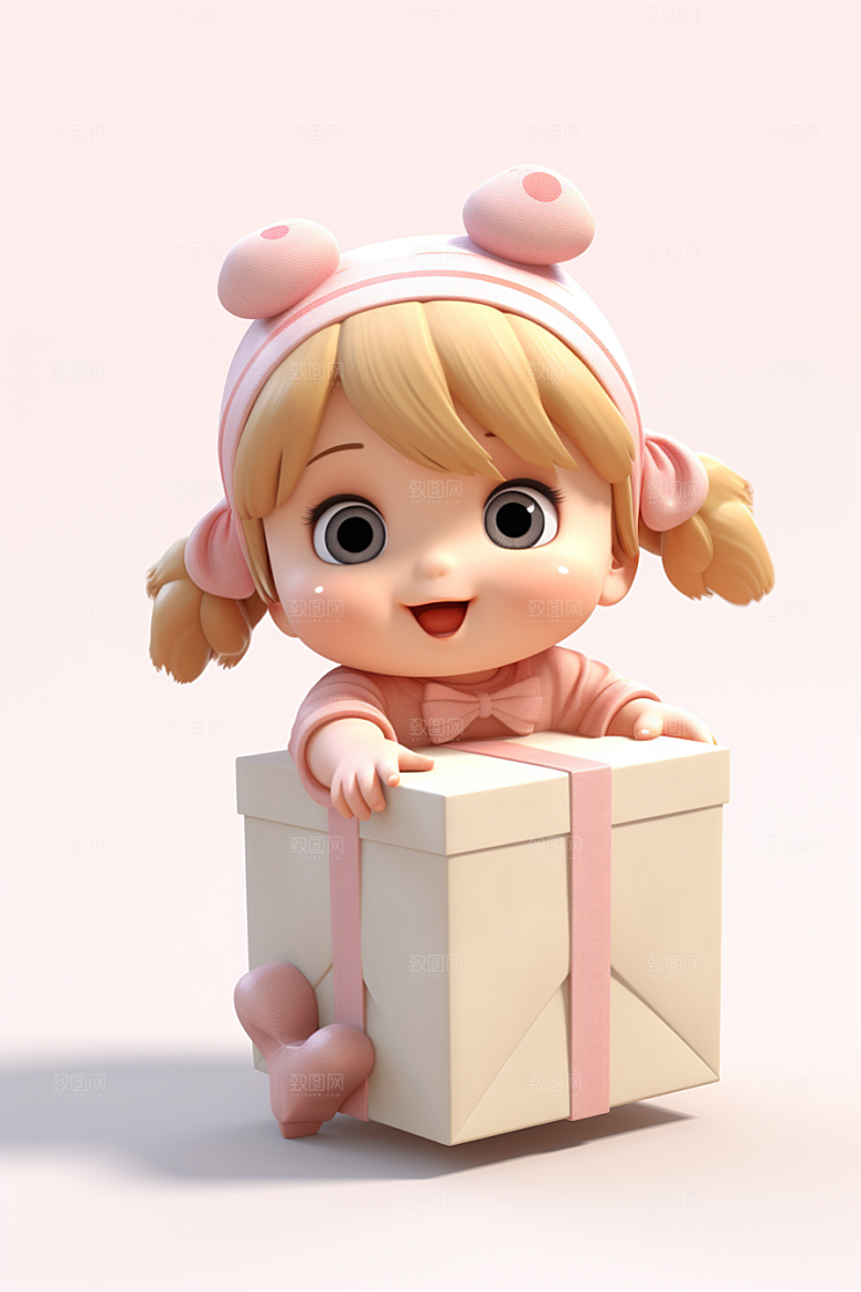 快乐儿童3D六一儿童节模型
