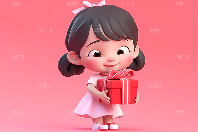 快乐儿童形象卡通模型