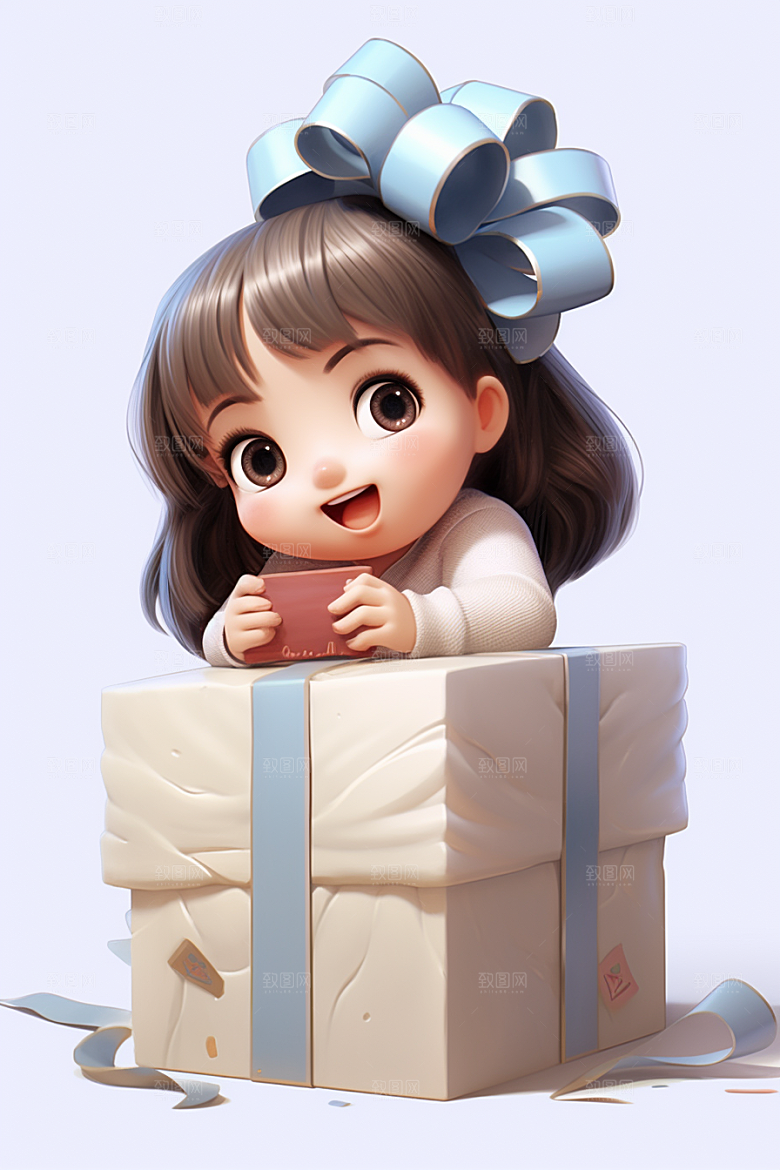 快乐儿童六一儿童节立体模型