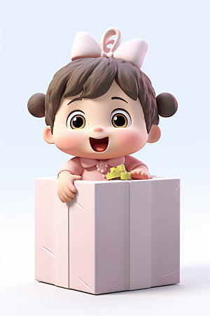 快乐儿童可爱童真模型