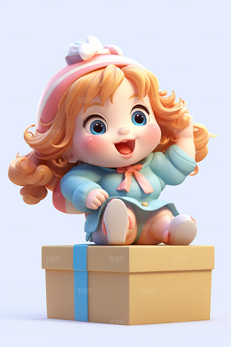 快乐儿童3D立体模型