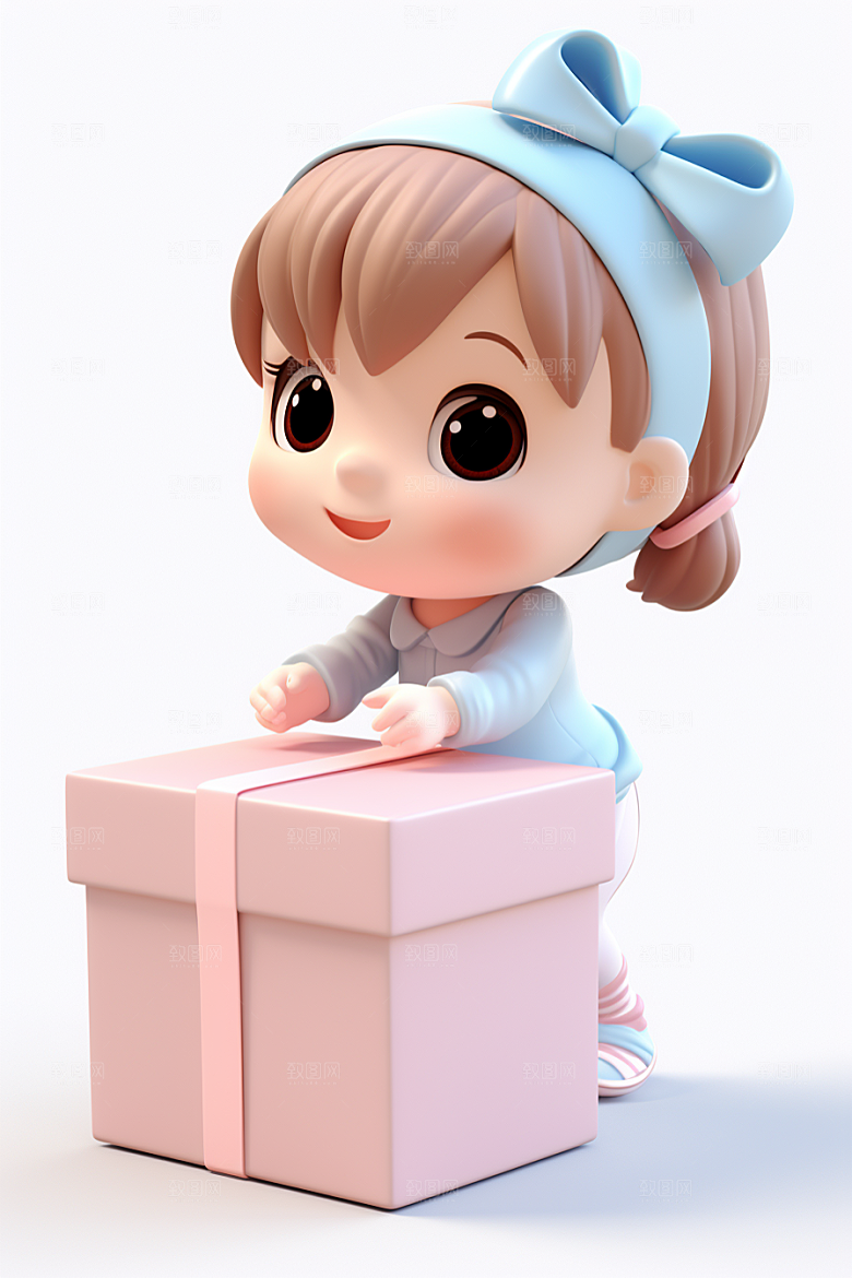 快乐儿童六一儿童节IP模型
