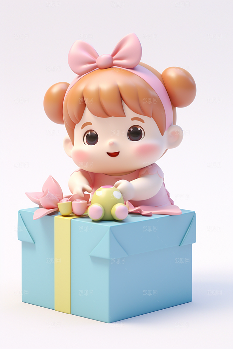 快乐儿童IP3D模型
