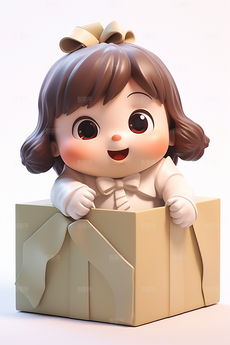 快乐儿童IP孩童模型