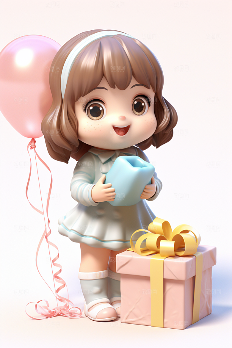 快乐儿童3D孩童模型