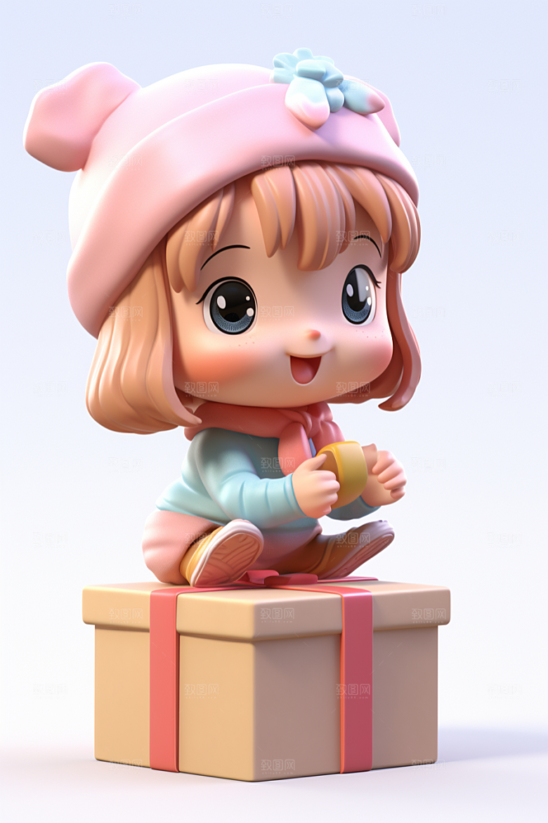 快乐儿童3D人物模型